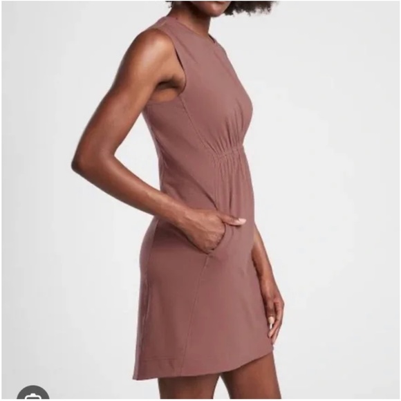 Athleta Dresses & Skirts - Athleta Del Ray Light Purple Mini Athletic dress mauve pockets Size Medium